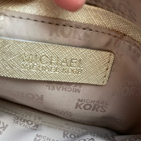 Michael Kors Metallic Gold Women's Wristlet - Picture 3 of 9